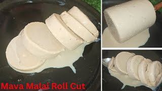 Mava Malai Roll Cut Kulfi | Summer Special Recipe|Homemade Mava Malai Roll Cut by patel jasi kitchen