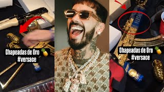 ANUEL SE VUELVE LOCO Y COMPRA NUEVAS ARMAS BAÑADAS EN ORO Y AMENAZA CON MAT4R A FARRUKO Y YOVNGCHIMI