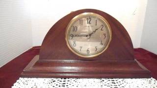 Vintage General Electric Tambour Mantel Clock Westminster Chimes