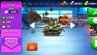 Hill of steel new tank flak | Hill of steel flak tank max gameplay - Unlimited Money & Gems