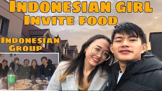 @FIRST TIME Eating Indonesian Food  invite me Cute Girl I was  shocked😳