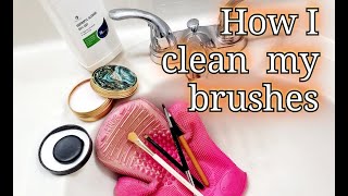 How I clean my makeup brushes