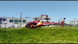 Helicóptero Arcanjo socorre morador do Mata Atlântica, em Tijucas