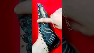 Amazing reverse leg mehndi।।beautiful foot mehndi design।।easy leg mehndi design#shorts #short