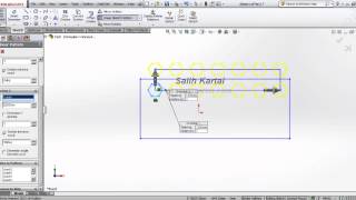 19 - Solidworks 2013 Eğitim -  Lineer Sketch Pattern Komutu