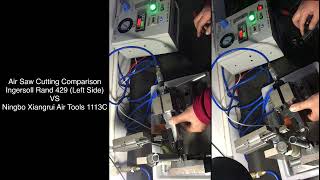 Air Saw Comparison,  429 from Ingersoll Rand and 1113C from Ningbo Xiangrui Air Tools