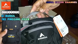 Unboxing paket📦 LAZADA tas pinggang EIGER, tas hape EIGER belanja di toko EIGER tangcity tangerang.