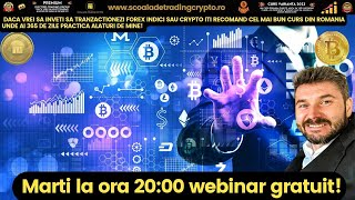 Marți la ora 20:00 webinar Analiză Tehnică🙏