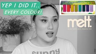 USING EVERY SHADE CHALLENGE: Melt Cosmetics Radioactive Palette