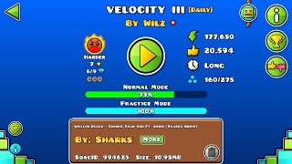 Geometry dash - daily « Velocity lll » 100% complete