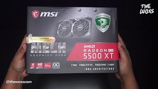 Unboxing MSI RX 5500 XT MECH OC 4GB