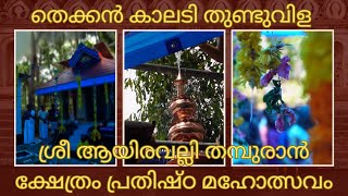 തെക്കൻ കാലടി തുണ്ടുവിള ശ്രീ ആയിരവല്ലി തമ്പുരാൻ ക്ഷേത്രം പ്രതിഷ്ഠ മഹോത്സവം || സോപാനസംഗീതം