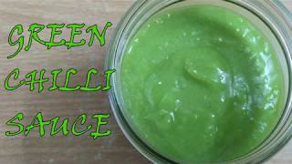 GREEN CHILLY SAUCE| CHINESE SAUCE| HOMEMADE GREEN CHILLI SAUCE| RUCHI'S KITCHEN CORNER