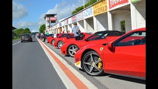 Epic Ferrari road trip to Italy with 12 other Ferrari's. Part 1