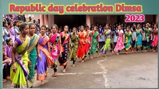 Republic day celebration Dimsa Dance performance 2023 by Araku AP in India.