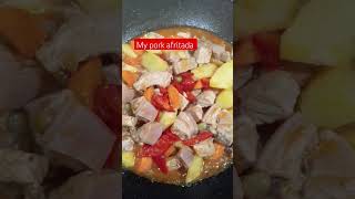 pork afritada pagkaing pinoy@ arelenesunpongco4620