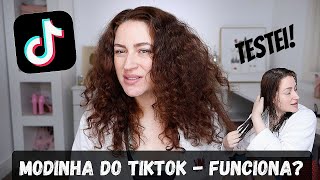 TÉCNICA QUE VIRALIZOU NO TIKTOK - CABELO DE SALÃO EM CASA! SERÁ? Duda Fernandes