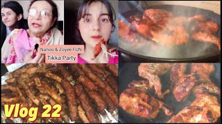 tikka party / nanoo zoyee fun /vlog 22