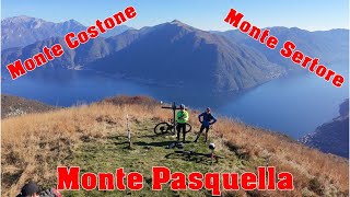 MTB Monte Costone, Sertore, Pasquella - panorami super sul Lago di Como 10.11.2024