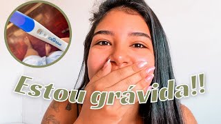 Fiz um teste e deu positivo 😱 Minha reação descobrindo a gravidez 🤰🏻