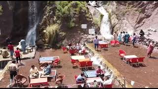 Zoom out Drown Camera View Dhani Water Fall Azad Kashmir Pakistan