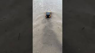 Rc car driving in big puddle #traxxas #rccar #fordbronco #trx4