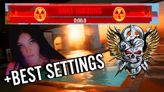 WORLD FIRST FEMALE NUKE ON BLACK OPS 6 (+best settings)