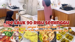 TIPS HEMAT❗ide lauk 90ribu seminggu jadi istri memang harus pintar putar otak sampai kadang pusing 😂