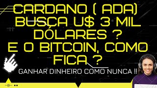 # CARDANO PODERÁ BUSCAR U$ 3 MIL DÓLARES, MAS COMO FICA O BITCOIN ?