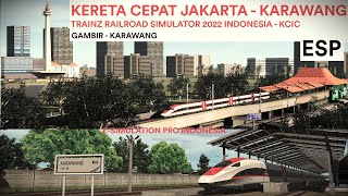 WHOOSH!! MOMEN KETIKA PAKAI JALUR BIASA KERETA CEPAT JAKARTA - KARAWANG | TRAINZ SIMULATOR INDONESIA