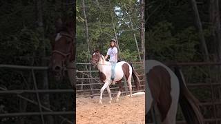 Lesson 1 vs. lesson 200 something (1 and a half years)  #horse #horsebackriding #horseriding