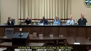 Vernon Township Council Meeting  7 8 19 Part 2 of 2