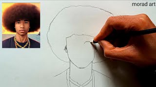 how to draw noel Robinson in pencil step by step/ Drawing noel Robinson