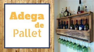 🔨ADEGA FEITO COM PALLETS  - COMO FAZER ADEGA DE PALLETS - FAÇA VOCÊ MESMO!