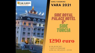 SIDE ROYAL PALACE HOTEL - Charter Avion Antalya 2021