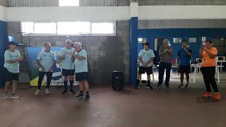 Newcom - inicio de la liga en el Polideportivo Municipal Eva Perón.