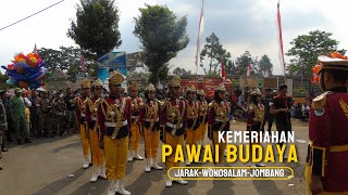 SUNGGUH KEREN !! Penampilan Paskibraka SMA Negeri Wonosalam di Pawai Budaya Ds. Jarak Wonosalam