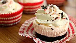 NO BAKE Peppermint Cheesecakes | sweetco0kiepie