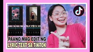 "MARRY ME" LYRIC TUTORIAL ON TIKTOK / PAANO MAG EDIT NG LYRIC TEXT SA TIKTOK  (MARY DIOS VIDAL)