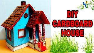 How To Make A Beautiful Cardboard House  | Make Small Cardboard House | Cardboard House | DIY