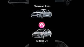 Aveo vs Mirage #autos #automoviles #chevrolet #mitsubishi #mitsubishimotors #comparacion #versus