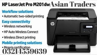 HP Laserjet Pro 201dw Duplex + Wireless Direct Mobile Printing Facility Review Demo By Asian Traders