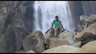 Wapama falls - rock scrambling