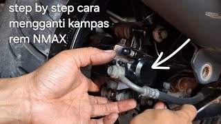 Cara mengganti kampas rem belakang yamaha NMAX