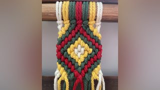 DIY Macrame Intermediate/Advanced Tutorial:Reverse Double Half Hitch Knot