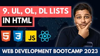 1.9 Lists in HTML | Web Development Course from Beginning to Advanced