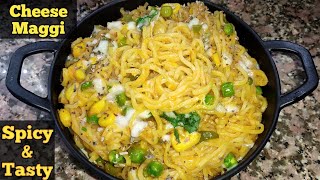 Cheese Maggi Recipe। चीज मैगी बनाने का तरीका। Street Style Cheese Maggi। Spicy & Tasty Maggi Recipe