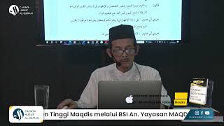 Talaqqi Qira'at Sab'ah Asatidz Maqdis II Dr. Saiful Islam Mubarak, Lc., M.Ag.