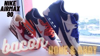 NIKE AIR MAX 90 BACON 2021 DQM SNEAKERS! Home & Away Orange! Home & Away Blue (Review On the feet)