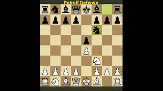 Petrolf Defense Symmetry Shattered Trap For While #chess #kingsacrifice #shorts